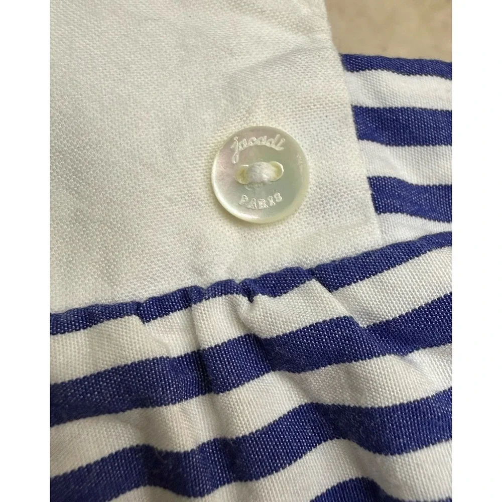 Jacadi Paris Baby Clothes 12M Striped Nautical Bloomer Romper Coastal Designer
